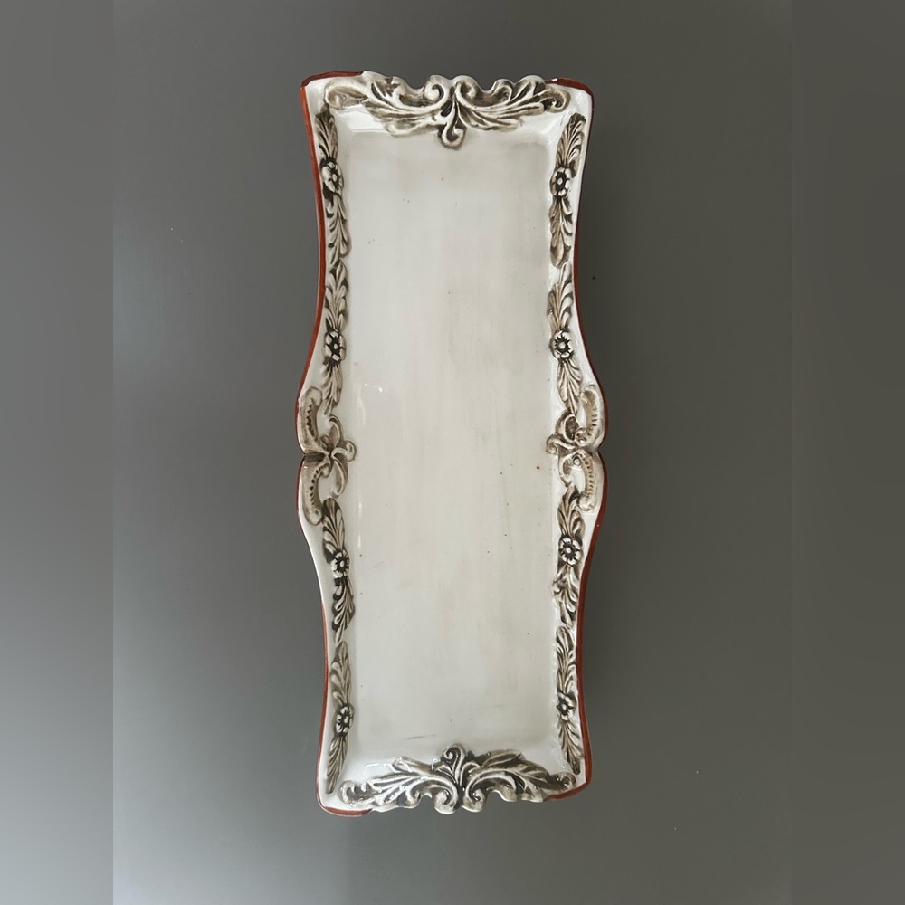 R. Capodimonte Italy Decorative Ceramic Tray – Vintage